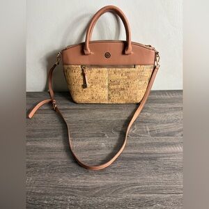 Anne Klein Brown Cork Handbag